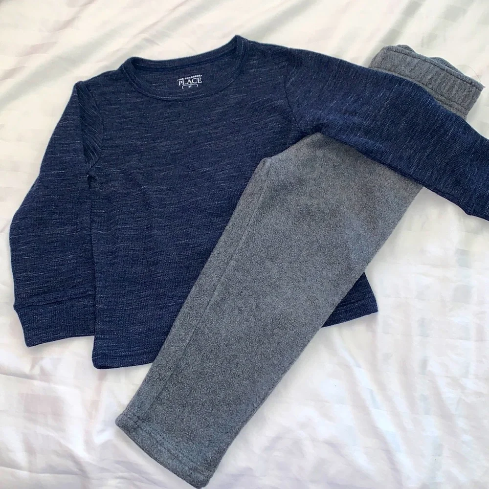The Children's Place - Long Sleeved Top & Fleece Pants Set - 3T